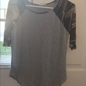 camo have sleeved shirt